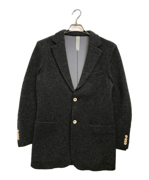 LUNAUL（ルナウル）LUNAUL (ルナウル) カシミヤテーラードジャケット グレー サイズ:48の古着・服飾アイテム