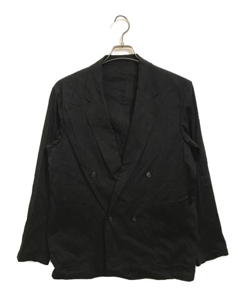 UNITED ARROWS（ユナイテッドアローズ）UNITED ARROWS (ユナイテッドアローズ) リネン混ストレッチジャケット ブラック サイズ:Sの古着・服飾アイテム