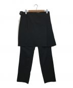 COMME des GARCONS HOMME PLUSコムデギャルソンオムプリュス）の古着「スカートドッキングパンツ」｜ブラック