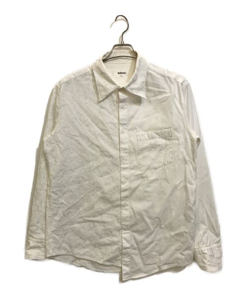 sulvam（サルバム）sulvam (サルバム) OX RIGHT EMBRO SHIRT ホワイト サイズ:Lの古着・服飾アイテム
