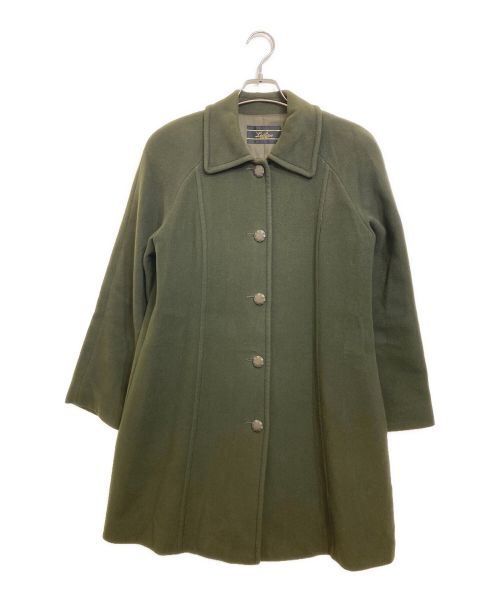 Leilian（レリアン）Leilian (レリアン) カシミヤコート グリーン サイズ:SIZE 9の古着・服飾アイテム