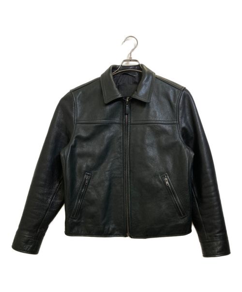 COACH（コーチ）COACH (コーチ) シングルレザージャケット ブラック サイズ:Mの古着・服飾アイテム