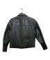 COACH (コーチ) シングルレザージャケット ブラック サイズ:M：24800円