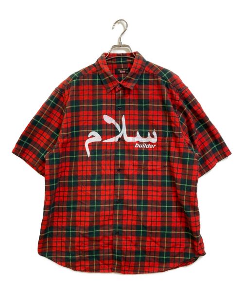 UNDERCOVER（アンダーカバー）UNDERCOVER (アンダーカバー) Supreme (シュプリーム) 23SS Flannel Shirt Arabic Logo レッド サイズ:Mの古着・服飾アイテム