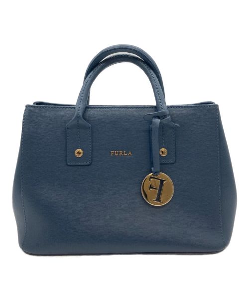FURLA（フルラ）FURLA (フルラ) ハンドバッグ ブルーの古着・服飾アイテム