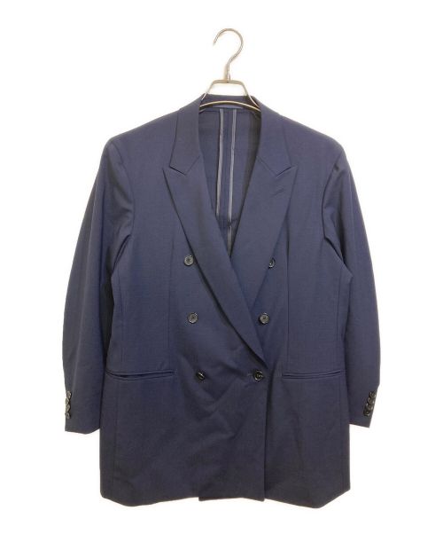 CARUSO（カルーゾ）CARUSO (カルーゾ) SERGE BUTTERFLY 4B ダブルブレスト ジャケット ネイビー サイズ:46/Rの古着・服飾アイテム