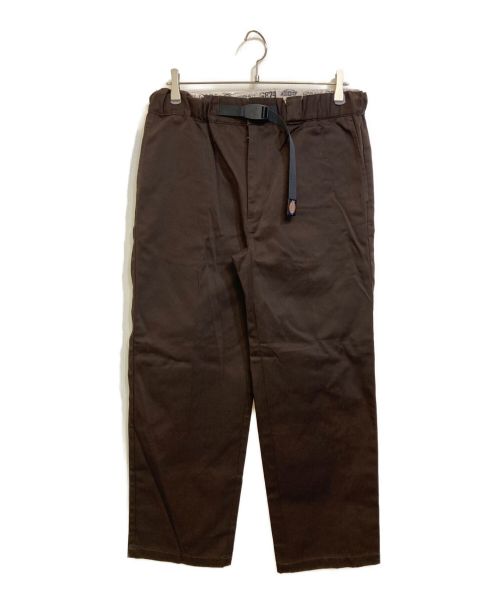 GRAMICCI（グラミチ）GRAMICCI (グラミチ) Dickies (ディッキーズ) 別注ツイルワイドパンツ ブラウン サイズ:L 未使用品の古着・服飾アイテム