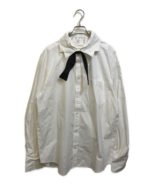 sacai（サカイ）sacai (サカイ) レイヤードPoplin Shirt ホワイト サイズ:Lの古着・服飾アイテム