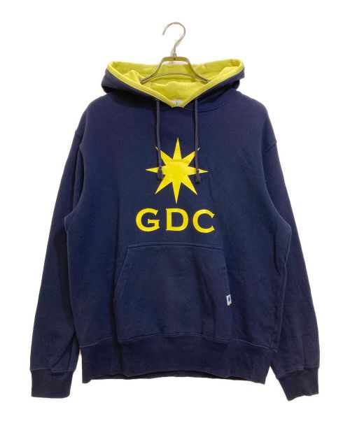 GDC（ジーディーシー）GDC (ジーディーシー) ロゴプリントパーカー ネイビー サイズ:表記なしの古着・服飾アイテム