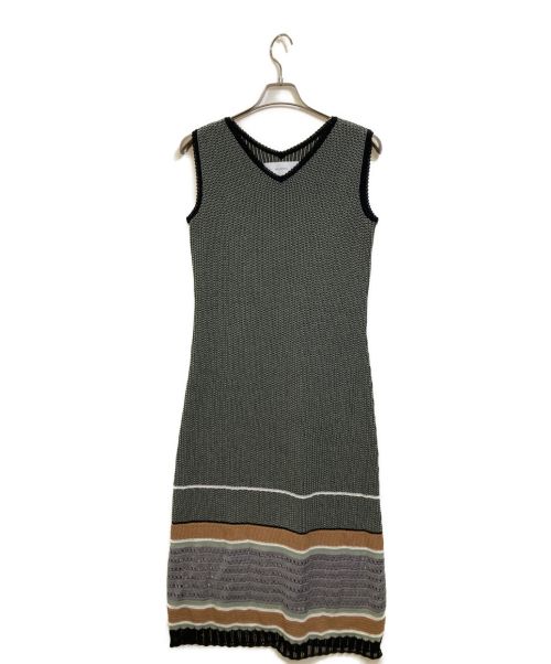 MURRAL（ミューラル）MURRAL (ミューラル) Millefeuille Knit Dress グリーン サイズ:1の古着・服飾アイテム