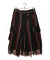Y's (ワイズ) ウールスカート ブラック×レッド サイズ:2：5000円