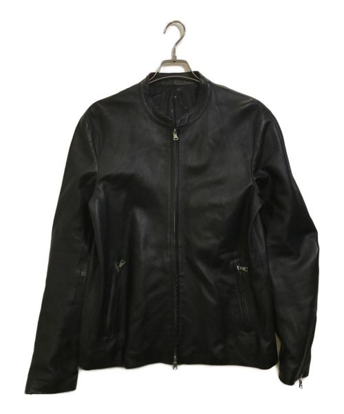 TK TAKEO KIKUCHI（ティーケー タケオキクチ）TK TAKEO KIKUCHI (ティーケー タケオキクチ) ラムレザージャケット ブラック サイズ:XLの古着・服飾アイテム