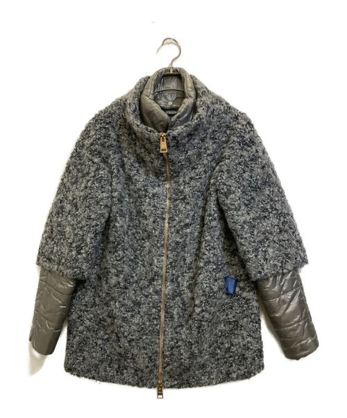HERNO（ヘルノ）HERNO (ヘルノ) ウール切替ジャケット グレー サイズ:42の古着・服飾アイテム