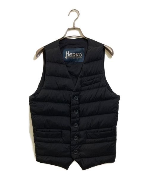 HERNO（ヘルノ）HERNO (ヘルノ) ダウンベスト ブラック サイズ:44の古着・服飾アイテム