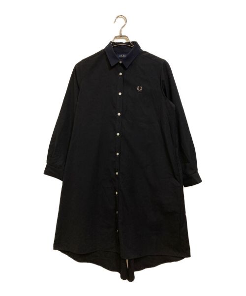 FRED PERRY（フレッドペリー）FRED PERRY (フレッドペリー) シャツワンピース ブラック サイズ:UK10の古着・服飾アイテム