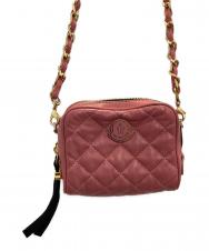 MONCLER (モンクレール) キルティングチェーンショルダーバッグ ピンク