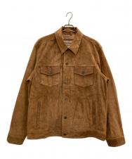 L.L.Bean (エルエルビーン) スウェードレザートラッカージャケット ブラウン サイズ:L