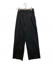 YORI (ヨリ) センタープレスパンツ ブラック サイズ:SIZE36