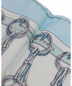 HERMES (エルメス) プチスカーフ ブルー サイズ:上記参照 フランス製　MORS & FILETS柄：7800円