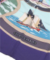 HERMES (エルメス) 帆の美学スカーフ パープル×ブルー サイズ:上記参照 フランス製：12800円