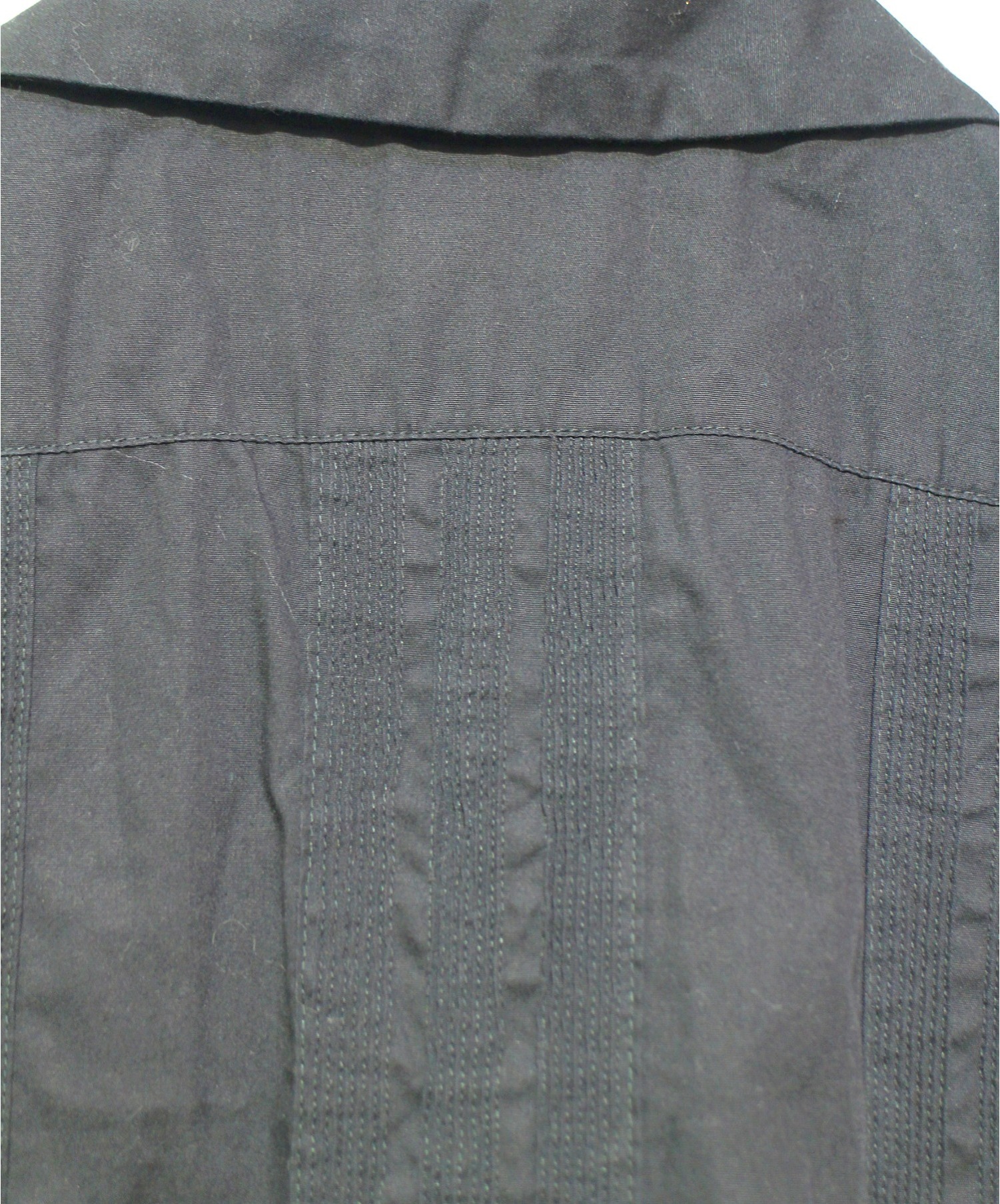 1piu1uguale3 (ウノピュウノウグァーレトレ) STRETCHBROADキューバ半袖シャツ ブラック サイズ:Ⅳ MRS085
