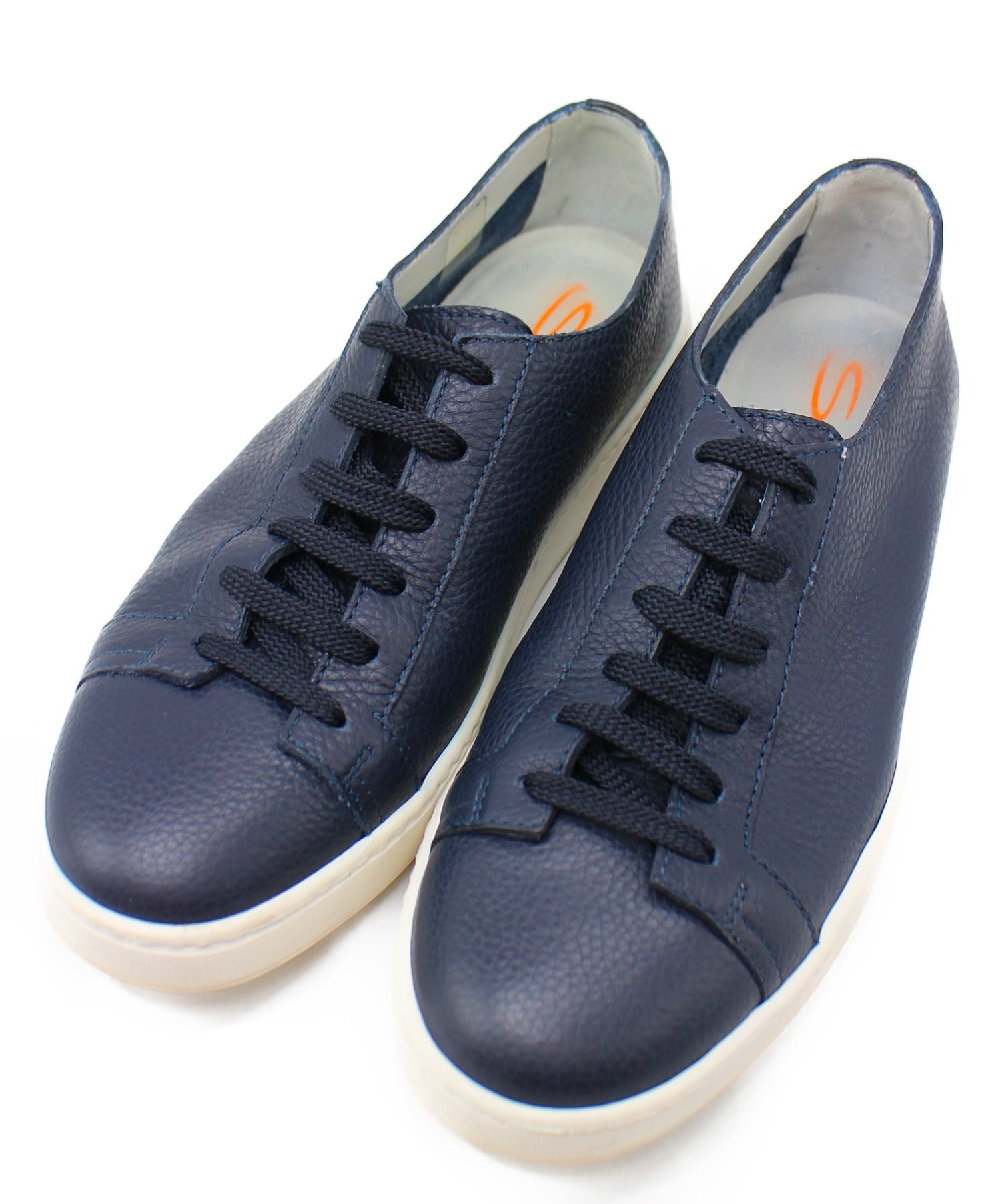 中古 古着通販 Santoni サントーニ クリーニック レザースニーカー ネイビー サイズ 71 2 イタリア製 ブランド 古着通販 トレファク公式 Trefac Fashion