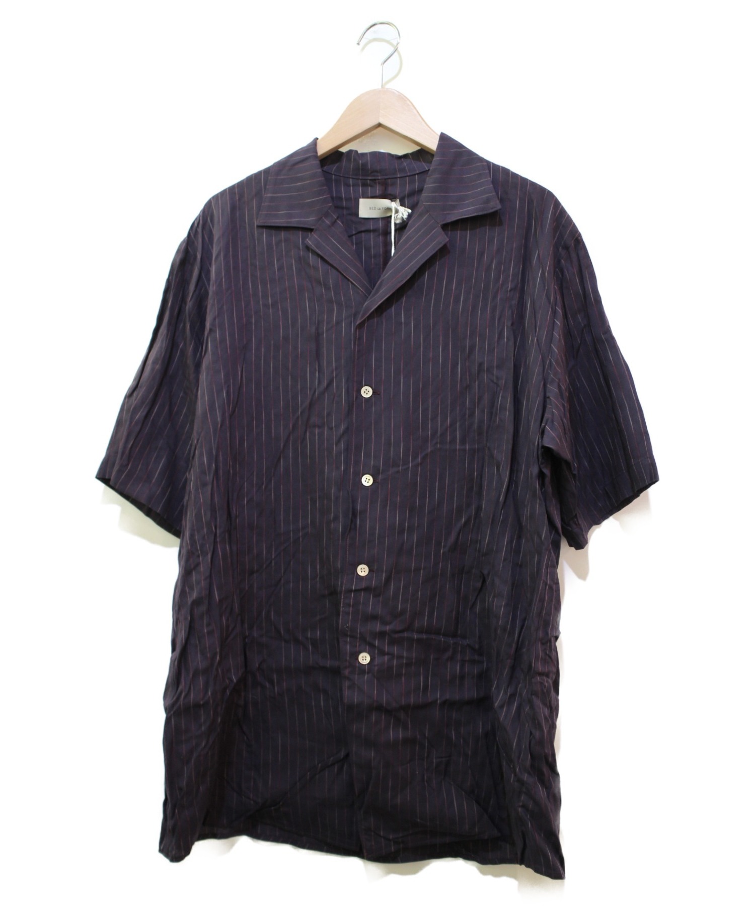 BED J.W. FORD (ベッドフォード) オープンカラーシャツ パープル サイズ:1 20SS 1335508