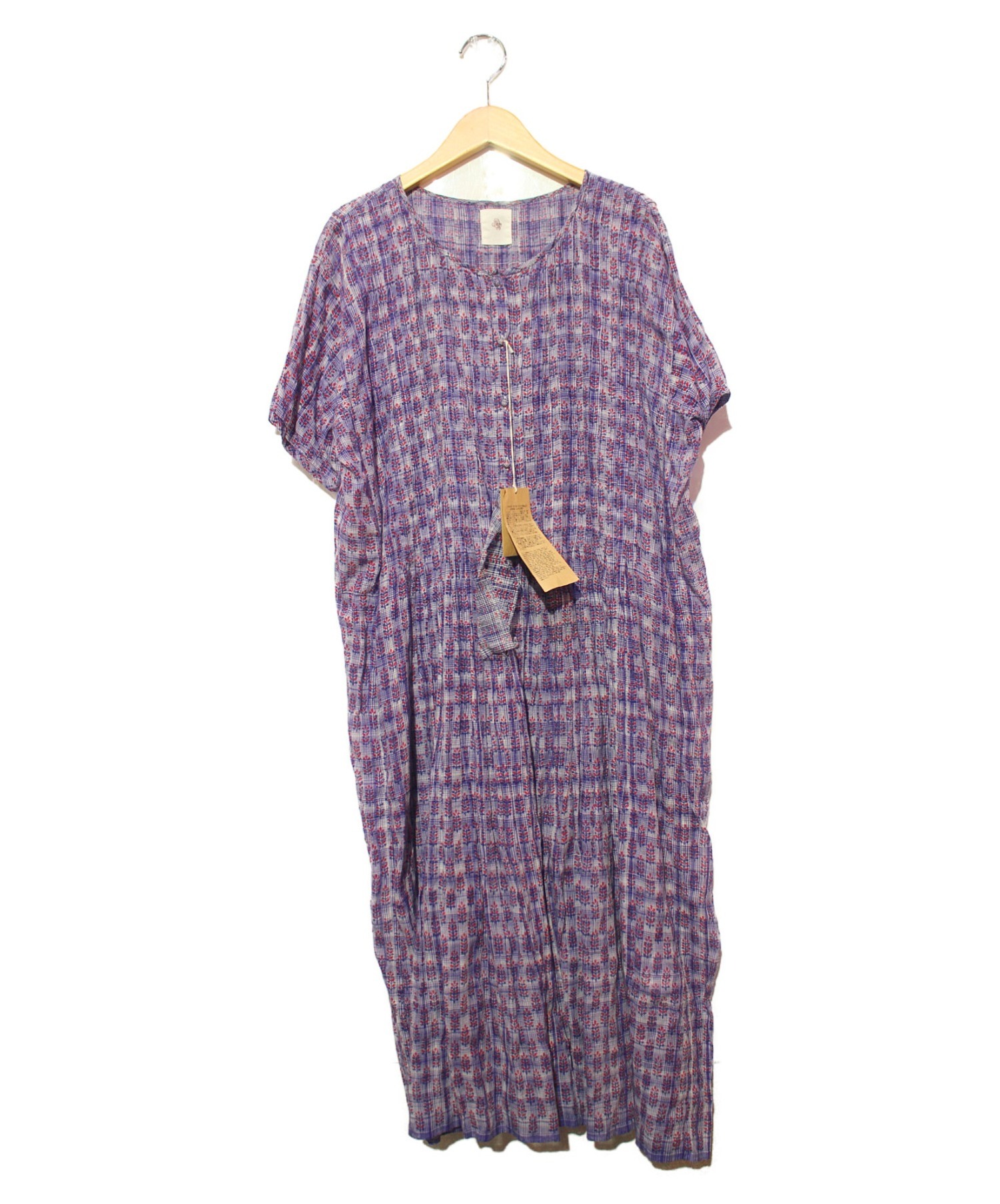 中古 古着通販 Maison De Soil メゾンドソイル コットンギャザーワンピース パープル サイズ 1 未使用品 ブランド 古着通販 トレファク公式 Trefac Fashion