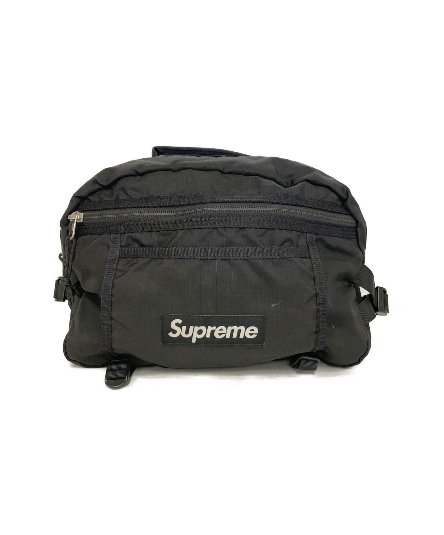 SUPREME (シュプリーム) ロゴショルダーバッグ ブラック 16SS Tonal Shoulder Bag