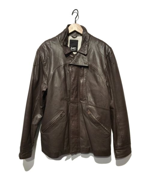 Denham（デンハム）Denham (デンハム) パイロットゴートレザージャケット ブラウン サイズ:XLの古着・服飾アイテム