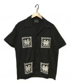 BULL ORIGINALブルオリジナル）の古着「オープンカラーシャツ」｜ブラック