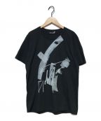 GROUND Y（グラウンドワイ）の古着「コロコログラフィックプリントTシャツ」｜ブラック
