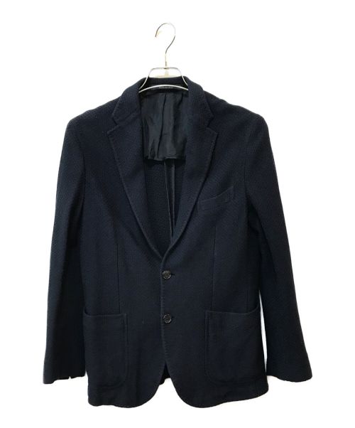 TAGLIATORE（タリアトーレ）TAGLIATORE (タリアトーレ) コットンジャガードテーラードジャケット ネイビー サイズ:48/Rの古着・服飾アイテム