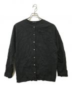 mizuiro-indミズイロインド）の古着「シワ加工シャツ」｜ブラック