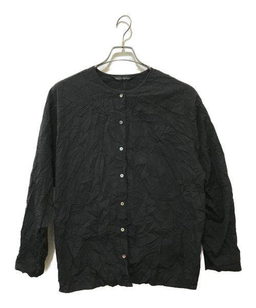mizuiro-ind（ミズイロインド）mizuiro-ind (ミズイロインド) シワ加工シャツ ブラック サイズ:-の古着・服飾アイテム
