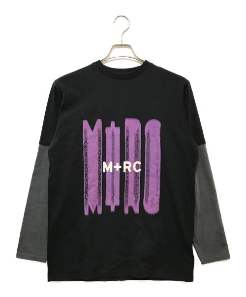 M+RC NOIR（マルシェノア）M+RC NOIR (マルシェノア) ロングスリーブカットソー ブラック サイズ:Sの古着・服飾アイテム