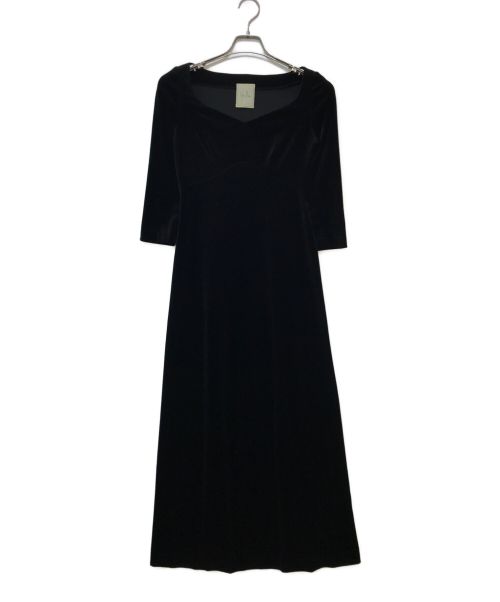 Sybilla（シビラ）Sybilla (シビラ) ベロアワンピース ブラック サイズ:40の古着・服飾アイテム