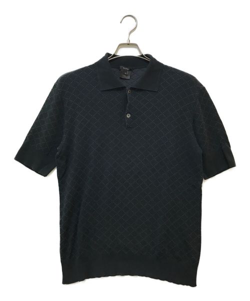 GUCCI（グッチ）GUCCI (グッチ) ニットポロシャツ ブラック サイズ:Lの古着・服飾アイテム