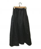 UNITED TOKYOユナイテッドトーキョー）の古着「シャルルスタッズボリュームスカート」｜ブラック