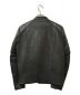UNUSED (アンユーズド) レザーダブルライダースジャケット ブラック サイズ:２：20800円