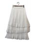 IENA (イエナ) プリーツティアードスカート ホワイト サイズ:38 未使用品：5800円