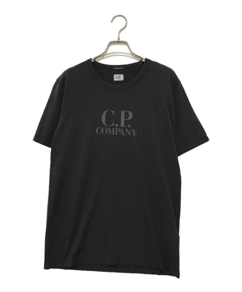 C.P COMPANY（シーピーカンパニー）C.P COMPANY (シーピーカンパニー) S/SラウンドネックTシャツ ブラック サイズ:Sの古着・服飾アイテム