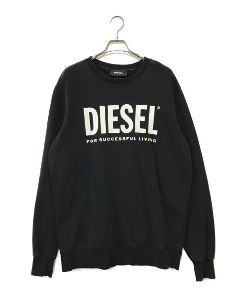 DIESEL（ディーゼル）DIESEL (ディーゼル) ロゴスウェット ブラック サイズ:Lの古着・服飾アイテム