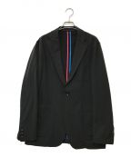 SOPHNET.ソフネット）の古着「STRETCH DOUBLE CLOTH MULTI PIPING 2BUTTON JACKET」｜ブラック
