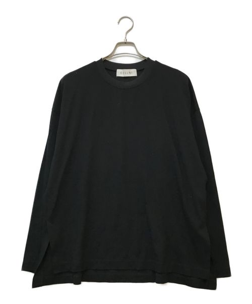 CULLNI（クルニ）CULLNI (クルニ) ロングスリーブカットソー ブラック サイズ:2の古着・服飾アイテム