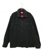 SUPREMEシュプリーム）の古着「Brushed Flannel Twill Shirt」｜ブラック