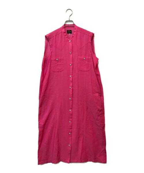 Needles（ニードルズ）Needles (ニードルズ) BEAMS BOY (ビームスボーイ) カウボーイワンピース ピンク サイズ:Lの古着・服飾アイテム