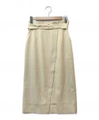 ANAYIアナイ）の古着「バイオツイルラップタイト スカート」｜ベージュ