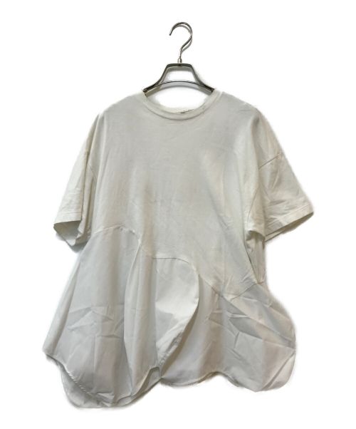 ENFOLD（エンフォルド）ENFOLD (エンフォルド) COMBI T-SHIRT ホワイト サイズ:38の古着・服飾アイテム