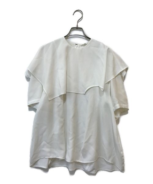 ENFOLD（エンフォルド）ENFOLD (エンフォルド) CAPE COLLAR PULLOVER ホワイト サイズ:38の古着・服飾アイテム